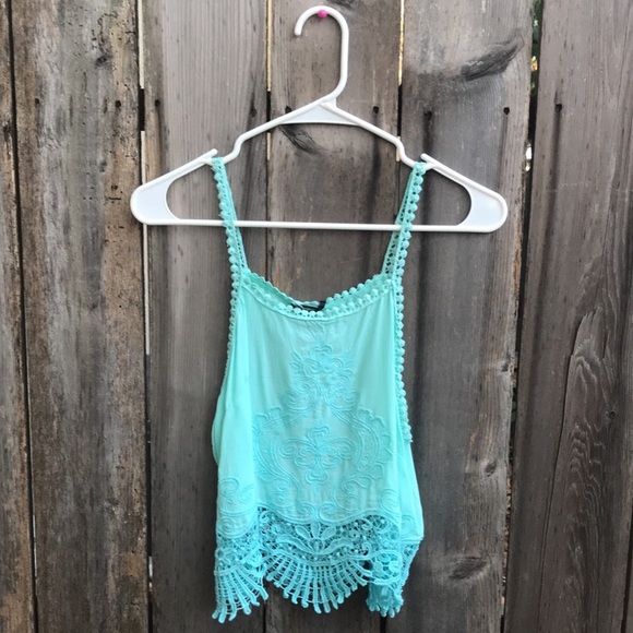 Mint Blue crop top - Picture 2 of 5